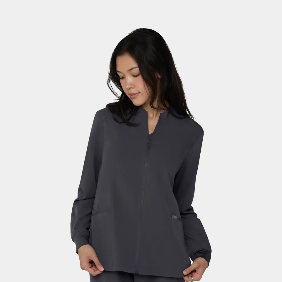 Women's Zip Jacket in Pewter