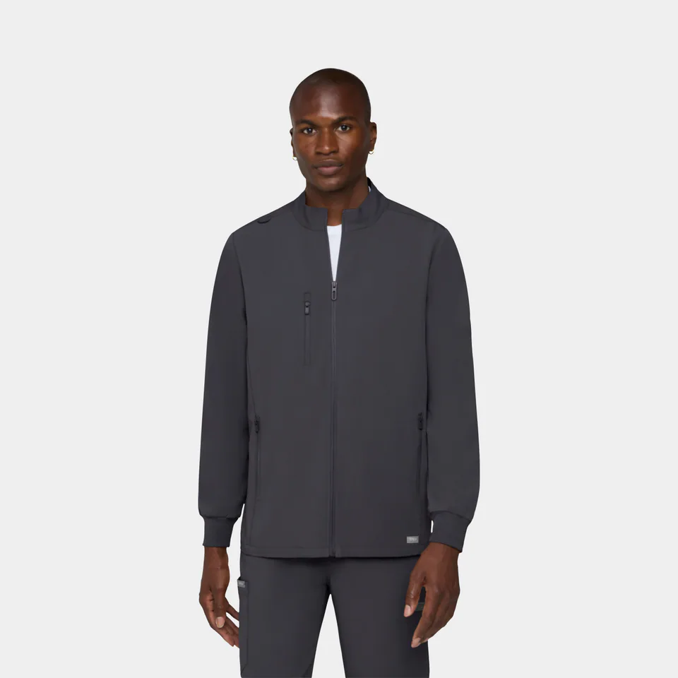 Men's Zip Jacket in Pewter